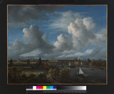 View on the Amstel looking towards Amsterdam, c.1675-70 by Jacob van Ruisdael